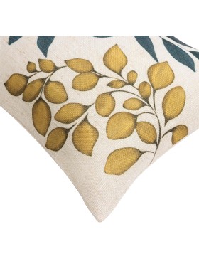 Coussin Déhoussable Polyester & Lin – Fermeture Zippée – ILONA – Lavable et Certifié Oeko-TEX