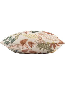 Capa de almofada removível estampada 45x45 cm, poliéster e linho – Fecho com zíper – Hailey – Certificação Oeko-TEX