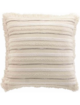 Almofada quadrada removível 40x40 cm em tecido plano – Fecho com zíper – Atlas – Algodão e poliéster – Certificação Oeko-TEX