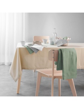 Nappe Rectangulaire 140 x 240 cm 100% Coton Uni – CHARLINE – Douceur d’Intérieur – Certifiée Oeko-TEX