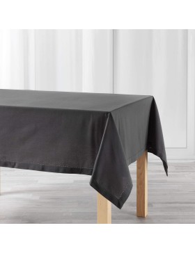 Rechthoekig tafelkleed 140 x 240 cm 100% effen katoen – CHARLINE – Zacht aan de binnenkant – Oeko-TEX gecertificeerd