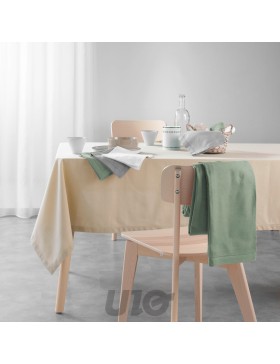 Nappe Rectangulaire 140 x 240 cm 100% Coton Uni – CHARLINE – Douceur d’Intérieur – Certifiée Oeko-TEX