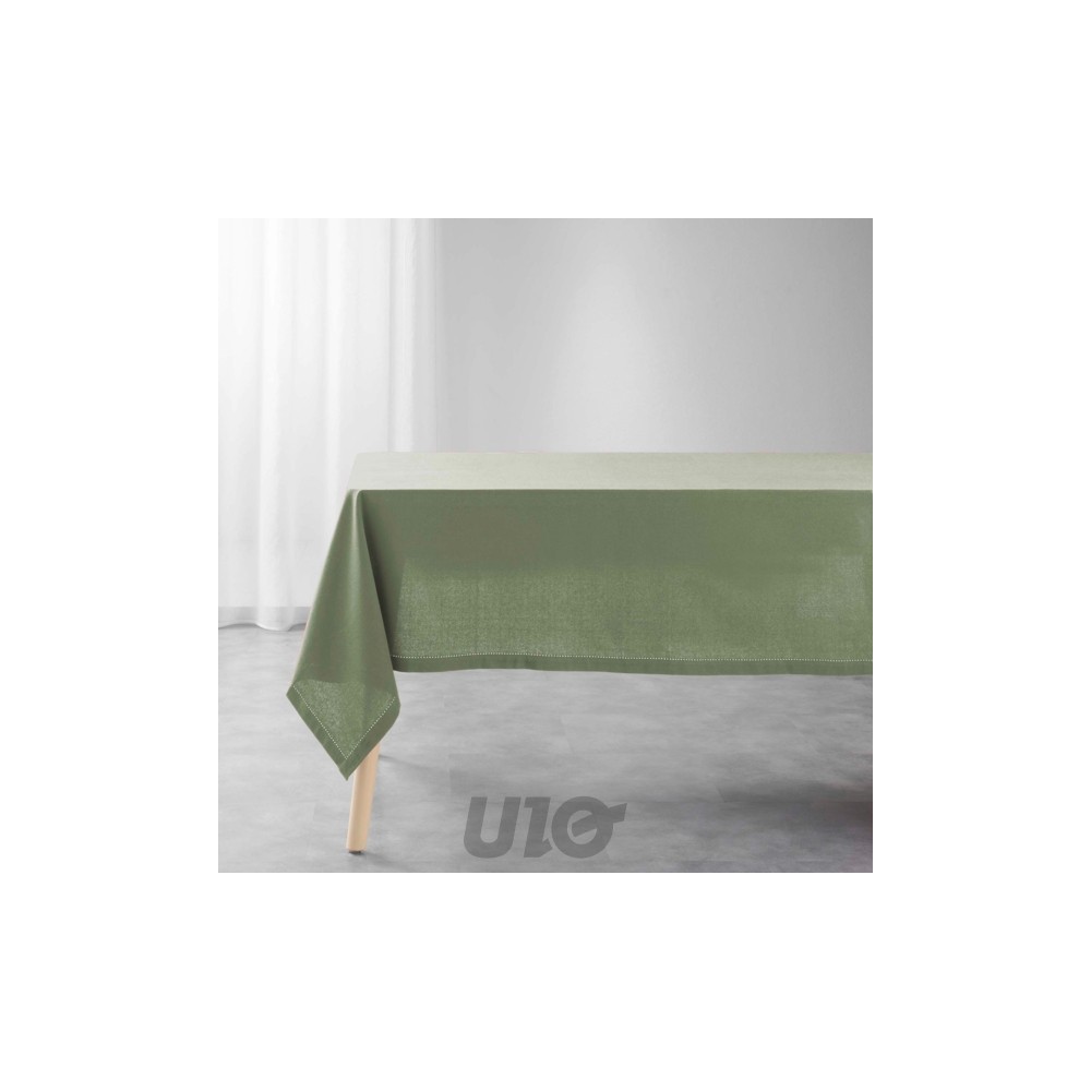 Nappe Rectangulaire 140 x 240 cm 100% Coton Uni – CHARLINE – Douceur d’Intérieur – Certifiée Oeko-TEX
