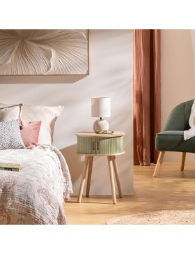 Atmosphera - Mesa de Cabeceira Nysos com 2 Portas 54x40x40cm