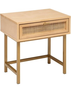 Atmosphera - Table de Chevet Rayo 1 Tiroir - L45 x H50cm