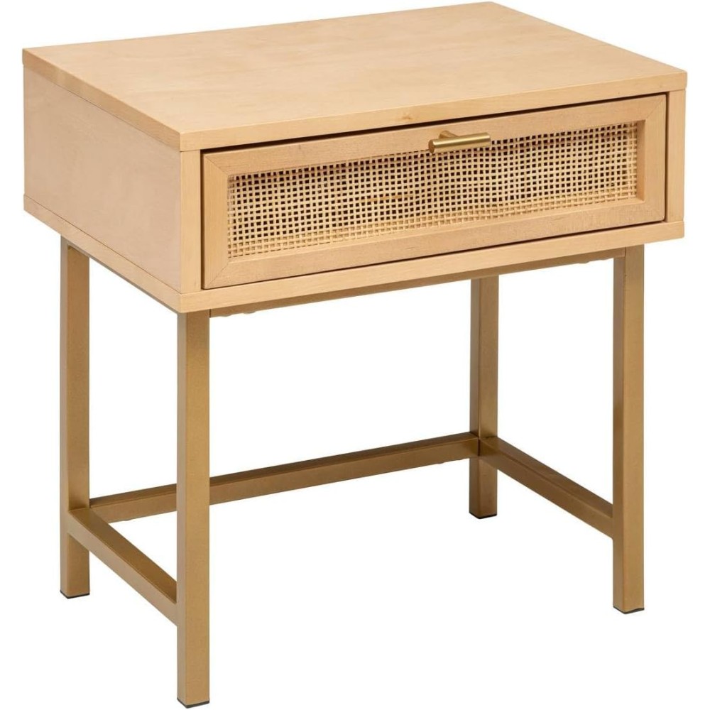 Atmosphera - Table de Chevet Rayo 1 Tiroir - L45 x H50cm