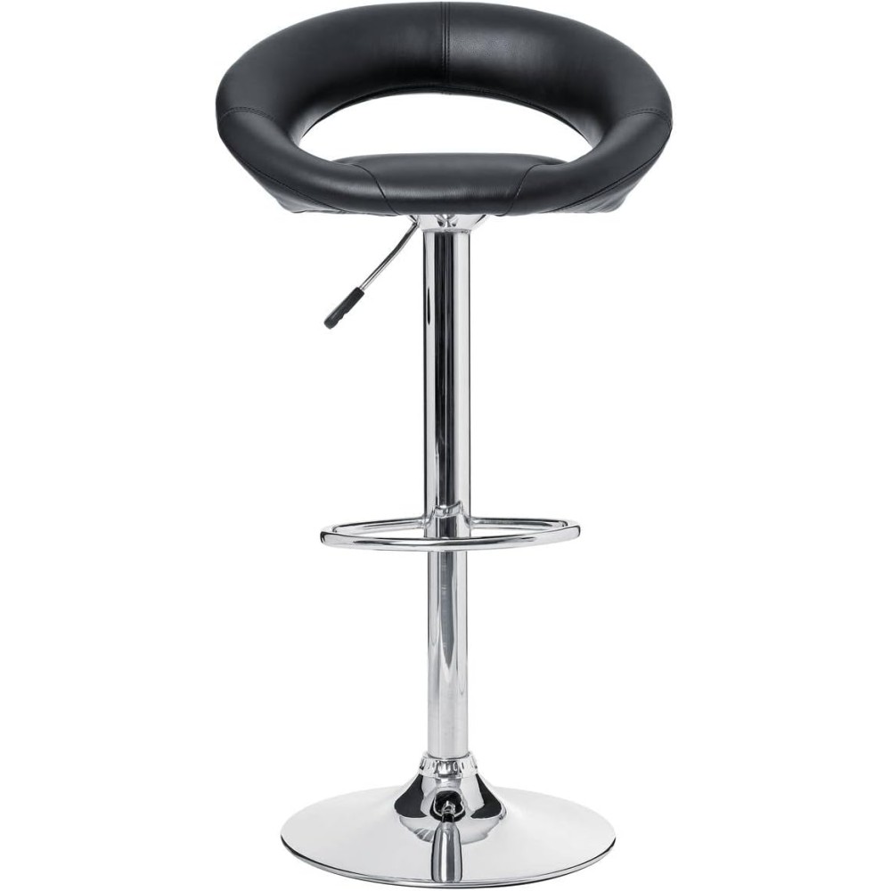 Atmosphera - Conjunto de 2 banquetas de bar Sasha pretas