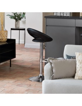 Atmosphera - Conjunto de 2 banquetas de bar Sasha pretas