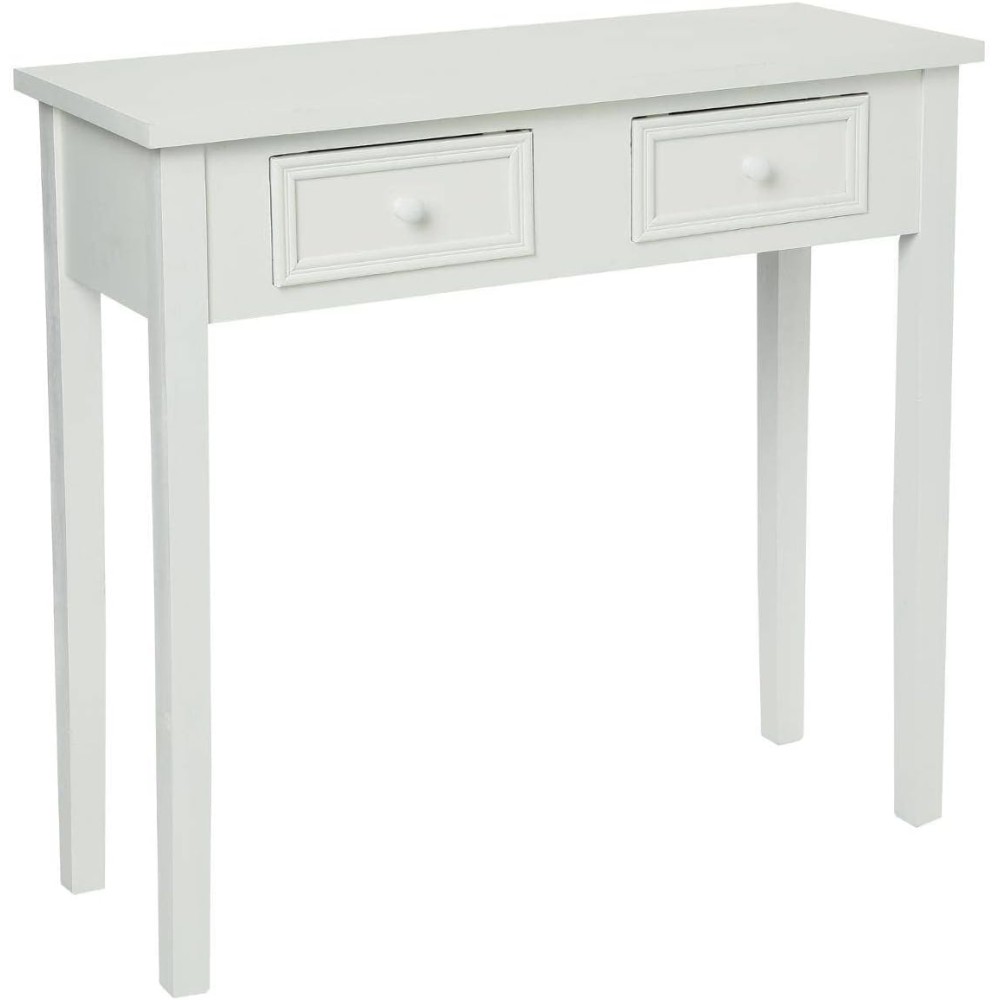 Atmosphera - Console Charme - L 80 x H 76 cm, 2 Tiroirs, Style Romantique