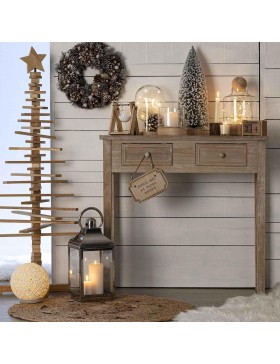 Atmosphera - Mesa de consola Charme - L 80 x A 76 cm, 2 gavetas, estilo romântico