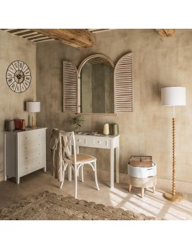 Atmosphera - Console Charme - L 80 x H 76 cm, 2 Tiroirs, Style Romantique