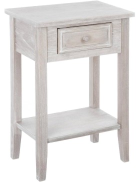 ATMOSPHERA - Table de Chevet - L 45 x P 30 x H 67 cm, 1 Tiroir - Charme