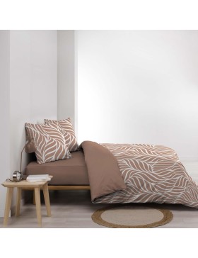 Parure de Lit 3 Pièces 100% Coton – Housse de Couette et 2 Taies d’Oreiller – Fermeture Pressions Discrètes – Oeko-TEX