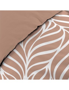 Parure de Lit 3 Pièces 100% Coton – Housse de Couette et 2 Taies d’Oreiller – Fermeture Pressions Discrètes – Oeko-TEX