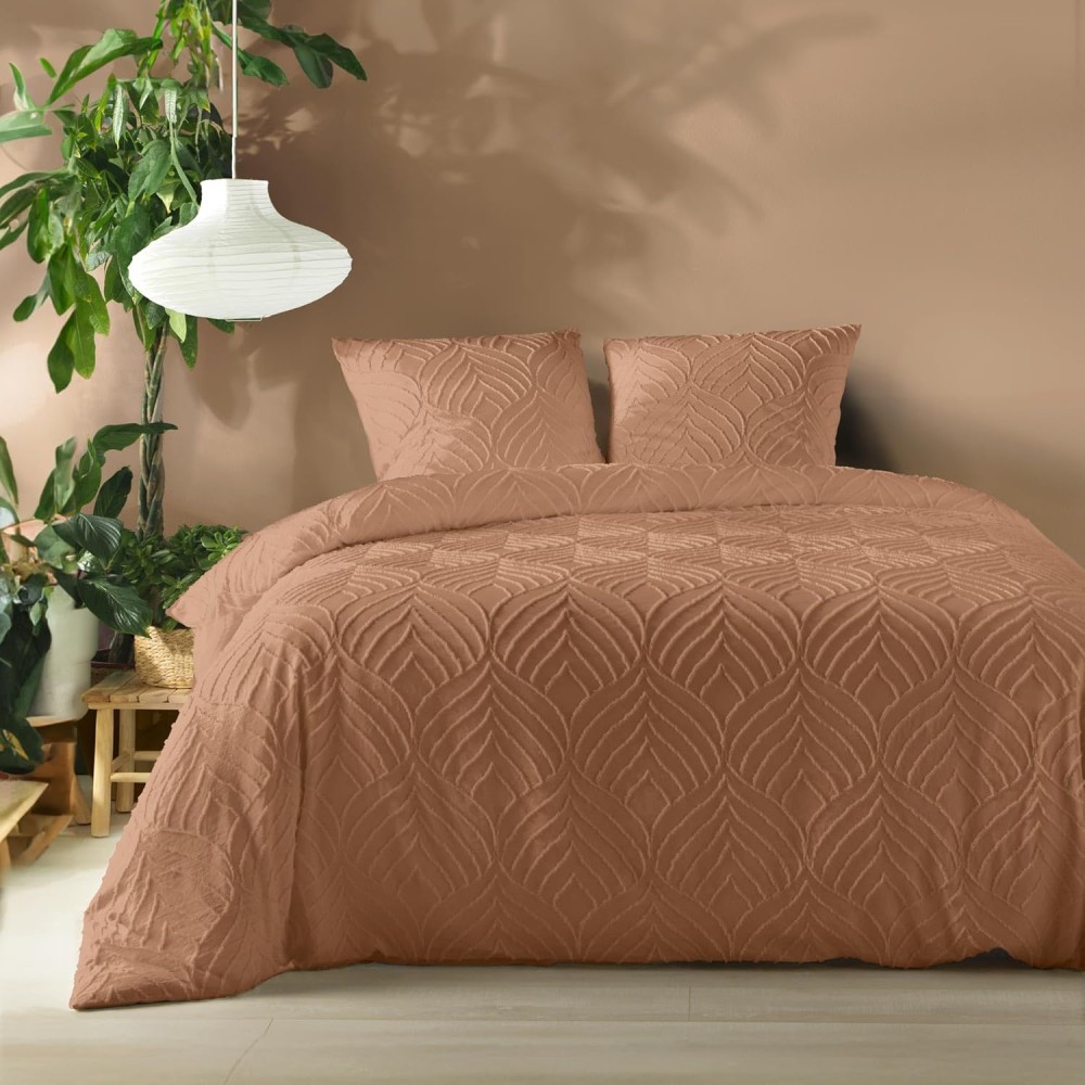 Juego de cama de 3 piezas Heltie: microfibra capitoné suave y transpirable, con certificación Oeko-Tex