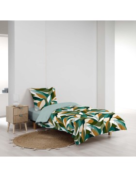 Parure de Lit 100% Coton – Housse de Couette et Taie d’Oreiller – Fermeture Pressions Discrètes – Certifiée Oeko-TEX