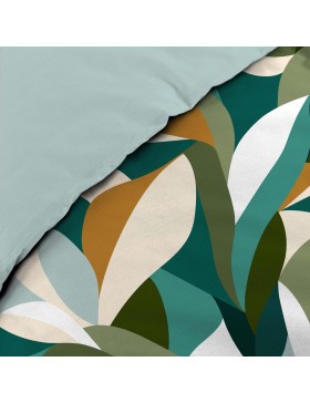 Parure de Lit 100% Coton – Housse de Couette et Taie d’Oreiller – Fermeture Pressions Discrètes – Certifiée Oeko-TEX