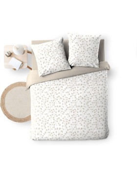 Jogo de cama 100% algodão – capa de edredom e fronha – fecho discreto com botões de pressão – ROXO – Certificado Oeko-TEX