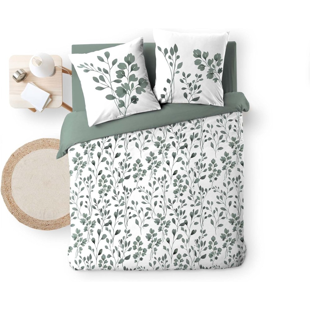 copy of Parure de Lit 100% Coton – Housse de Couette et Taie d’Oreiller – Fermeture Pressions Discrètes – Certifiée Oeko-TEX