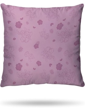 Disney - Capa de Edredom e Fronha Disney Angel & Stitch 63x63 cm - 100% Algodão - Rosa