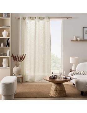 copy of Voilage à Œillets Voile Tissé – Rideau Léger Semi-Transparent en Polyester