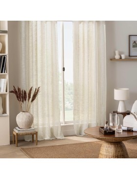 copy of Voilage à Œillets Voile Tissé – Rideau Léger Semi-Transparent en Polyester