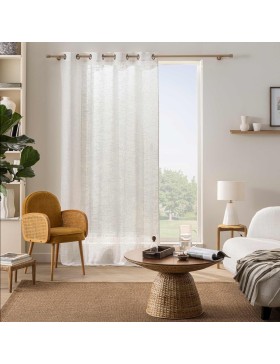 copy of Voilage à Œillets Voile Tissé – Rideau Léger Semi-Transparent en Polyester