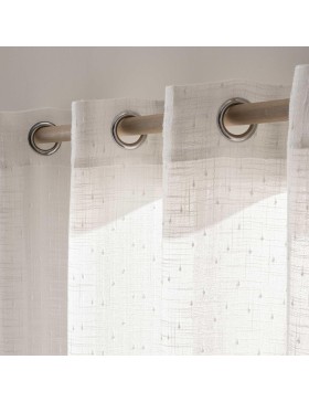 copy of Voilage à Œillets Voile Tissé – Rideau Léger Semi-Transparent en Polyester