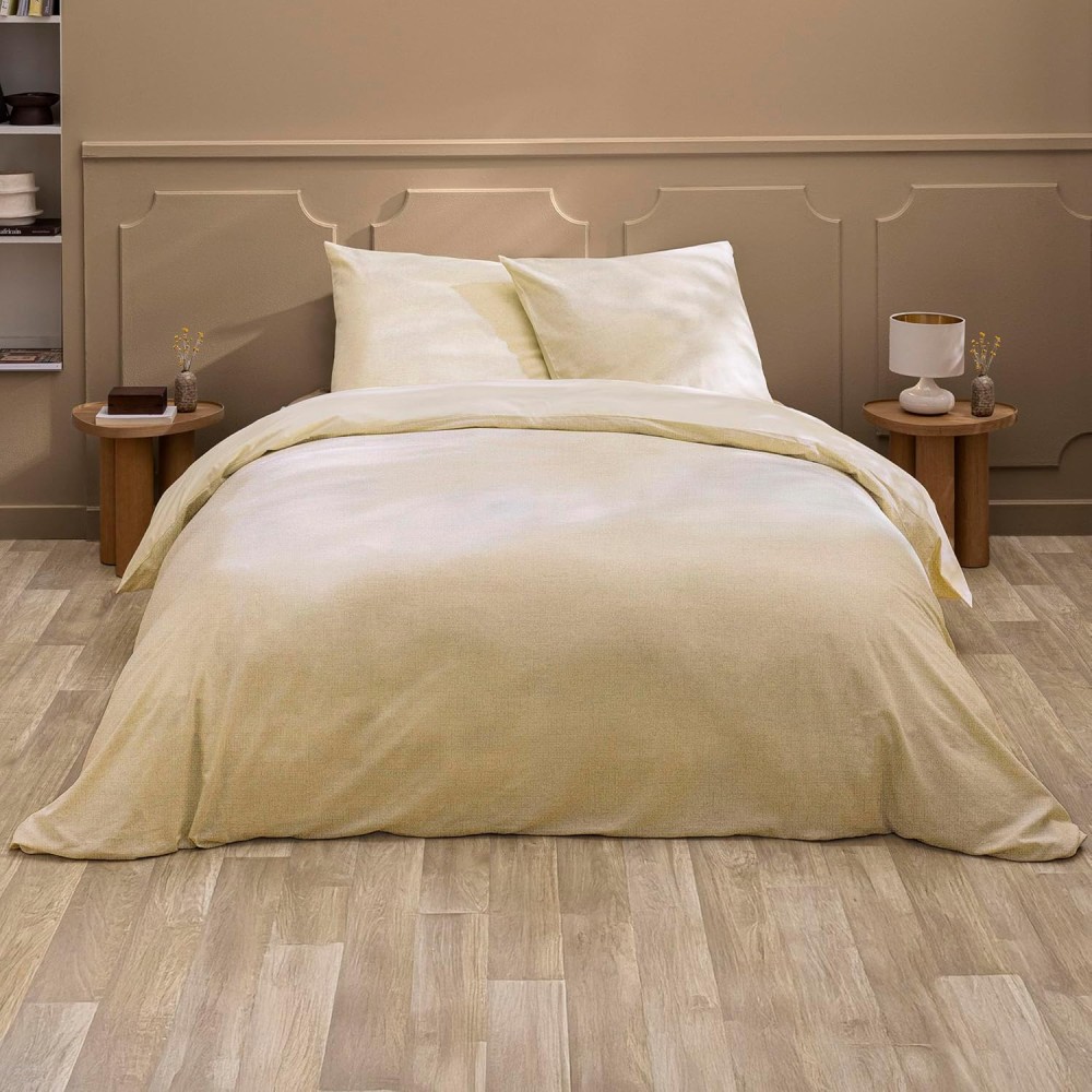 Conjunto de cama 100% algodão – capa de edredom e fronha – fecho discreto com botões de pressão – ARIANE – Certificado Oeko-TEX