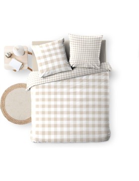 copy of Parure de Lit 100% Coton – Housse de Couette et Taie d’Oreiller – Fermeture Pressions Discrètes – Certifiée Oeko-TEX