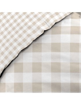 Conjunto de cama 100% algodão – capa de edredom e fronha – fecho discreto com botões de pressão – Victory – certificado Oeko-TEX