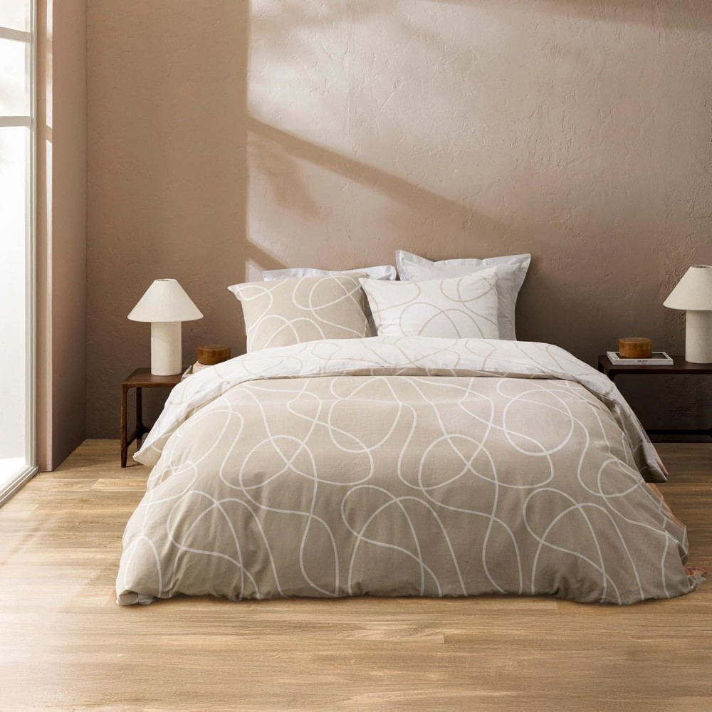 copy of Parure de Lit 100% Coton – Housse de Couette et Taie d’Oreiller – Fermeture Pressions Discrètes – Certifiée Oeko-TEX