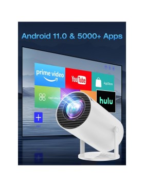 Projetor de vídeo LCD Smart 1000 – Compatível com Full HD e 4K – Wi-Fi 6 e Bluetooth 5.4, HDMI e USB
