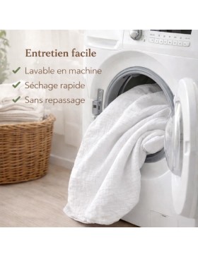 Parure de lit en Gaze de Coton 240x260cm