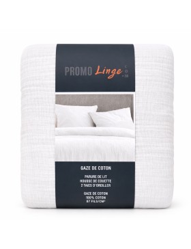 Katoenen gaas bedset 240x260cm