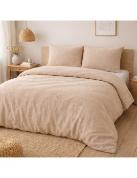 Completo letto in garza di cotone 240x260cm