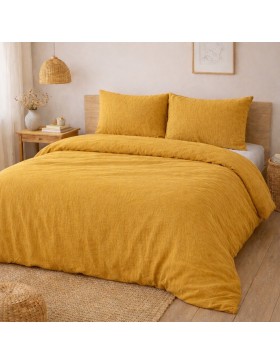 Completo letto in garza di cotone 240x260cm