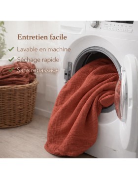 Parure de lit en Gaze de Coton 240x260cm