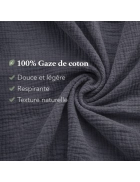 Juego de cama de gasa de algodón 240x260cm