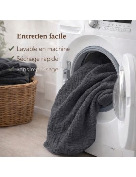 Juego de cama de gasa de algodón 240x260cm