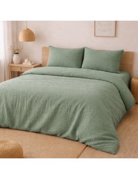 Jogo de roupa de cama em gaze de algodão 240x260cm