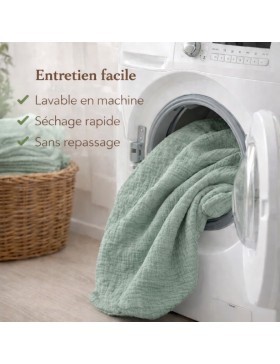 Parure de lit en Gaze de Coton 240x260cm