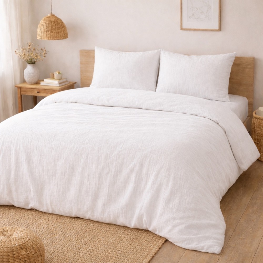 Parure de Lit en Gaze de Coton 240 x 220 cm