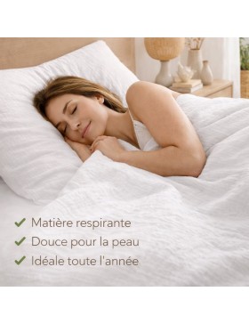 Katoenen gaas bedset 240 x 220 cm
