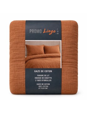 Parure de Lit en Gaze de Coton 240 x 220 cm