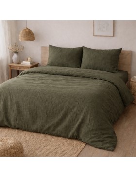 Completo letto in garza di cotone 240 x 220 cm