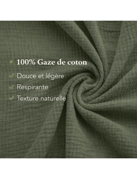 Katoenen gaas bedset 240 x 220 cm