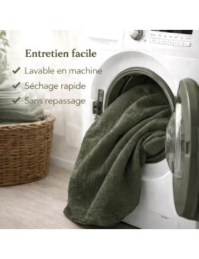 Completo letto in garza di cotone 240 x 220 cm