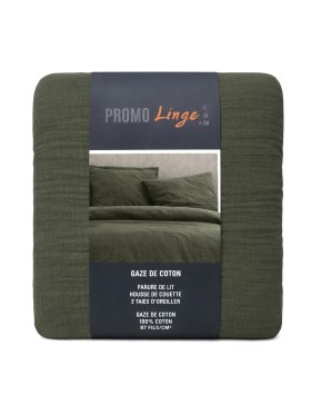 Completo letto in garza di cotone 240 x 220 cm