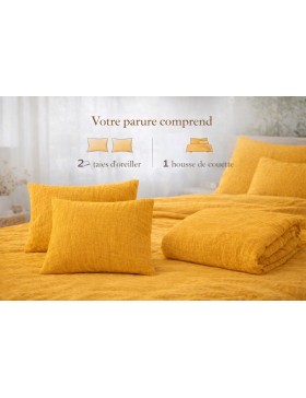 Completo letto in garza di cotone 240 x 220 cm